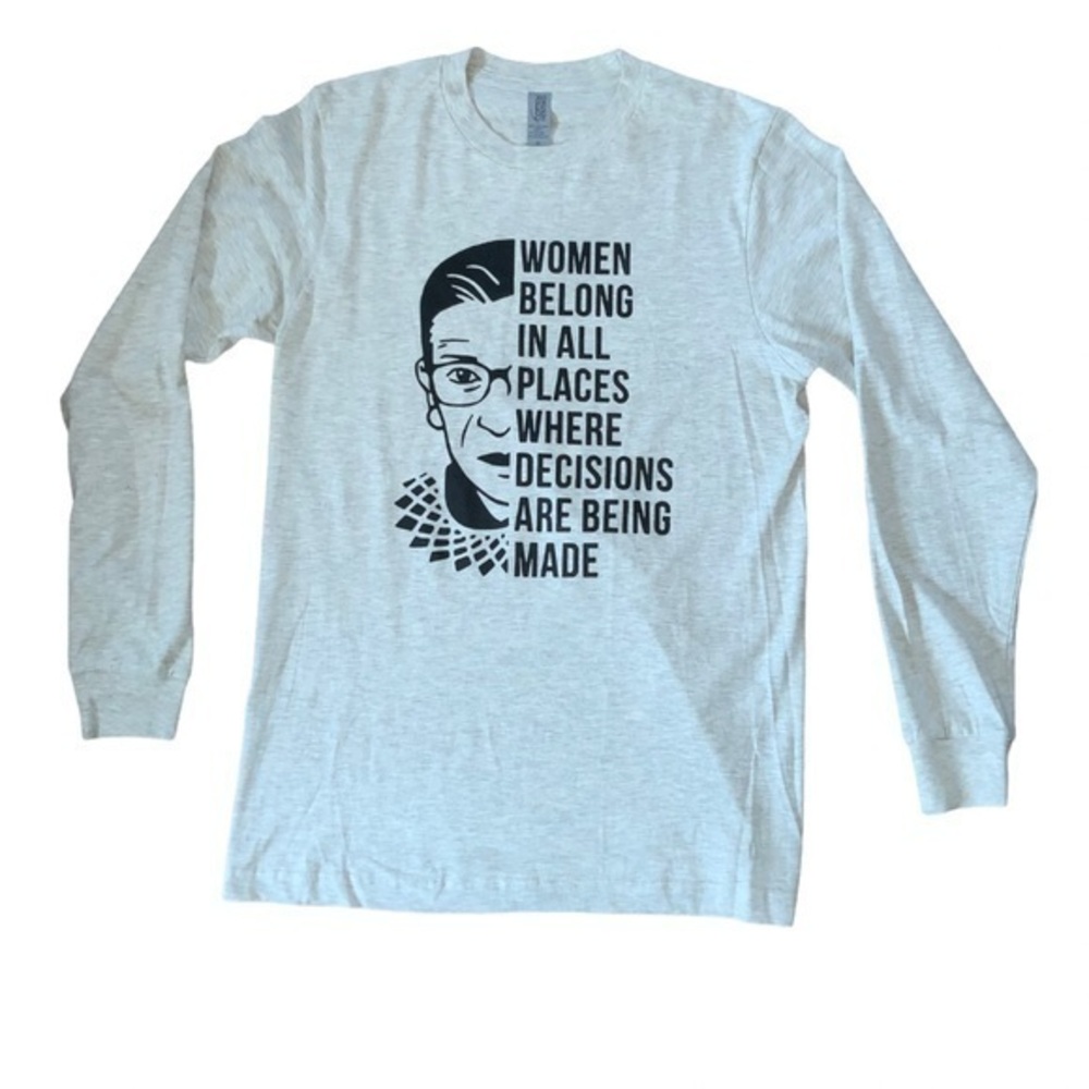 RBG Ruth Bader Ginsburg “Women Belong in All Places Where Decisions Are Made”